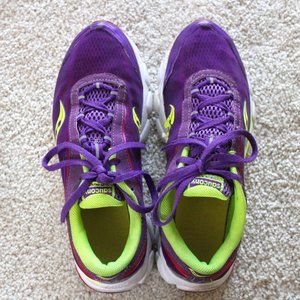 Virrata Sneakers, neon green and purple